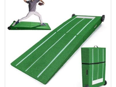 80"x20" Portable Pitching Mound w/ Stride Lines