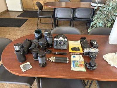 OLDER CAMERA EQ. CANNON & MONOLTA