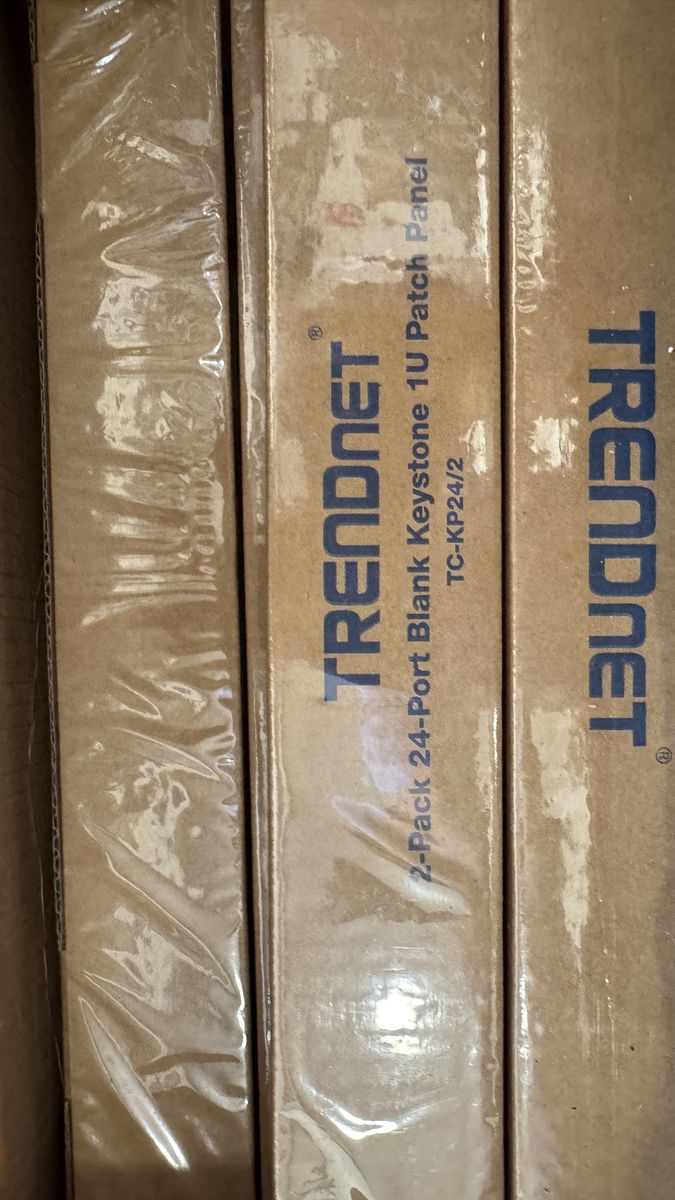 TRENDnet TC-KP24/2 2-Pack 24-Port Blank Keystone 1U Patch Panel