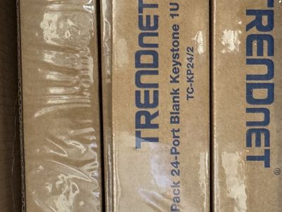 TRENDnet TC-KP24/2 2-Pack 24-Port Blank Keystone 1U Patch Panel