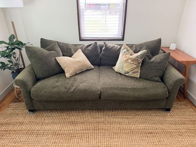 Oversized Sofa — Feather Fill, Deep Seats | $200