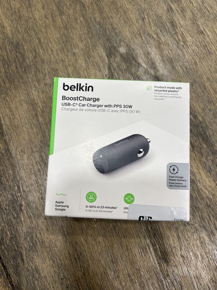 Belkin BoostCharge 30W USB-C Car Charger