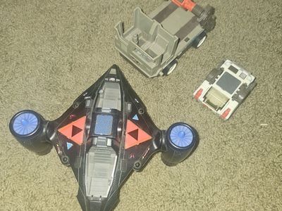 Vintage Starcom Toy Lot - Vehicles and Spaceship