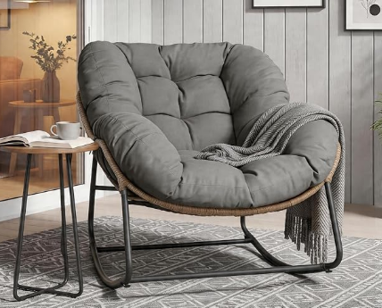 Oversized Egg Rocking Chair for Indoor/Outdoor