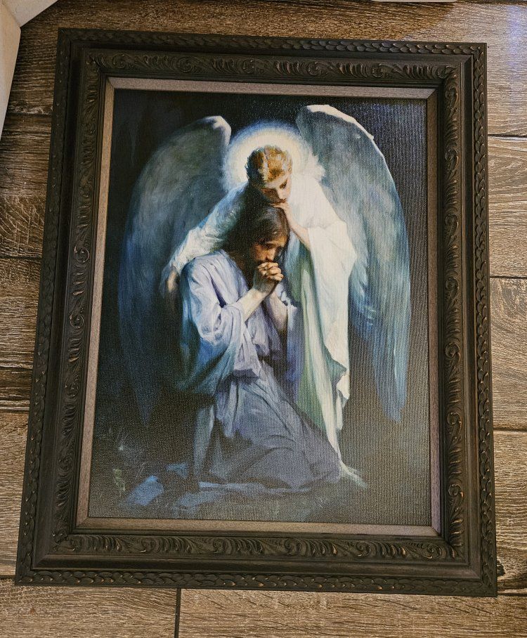 16x20 Print...This is a religious painting titled "Agony in the Garden" (1898) by the Danish artist Frans Schwartz. Beautiful Fr