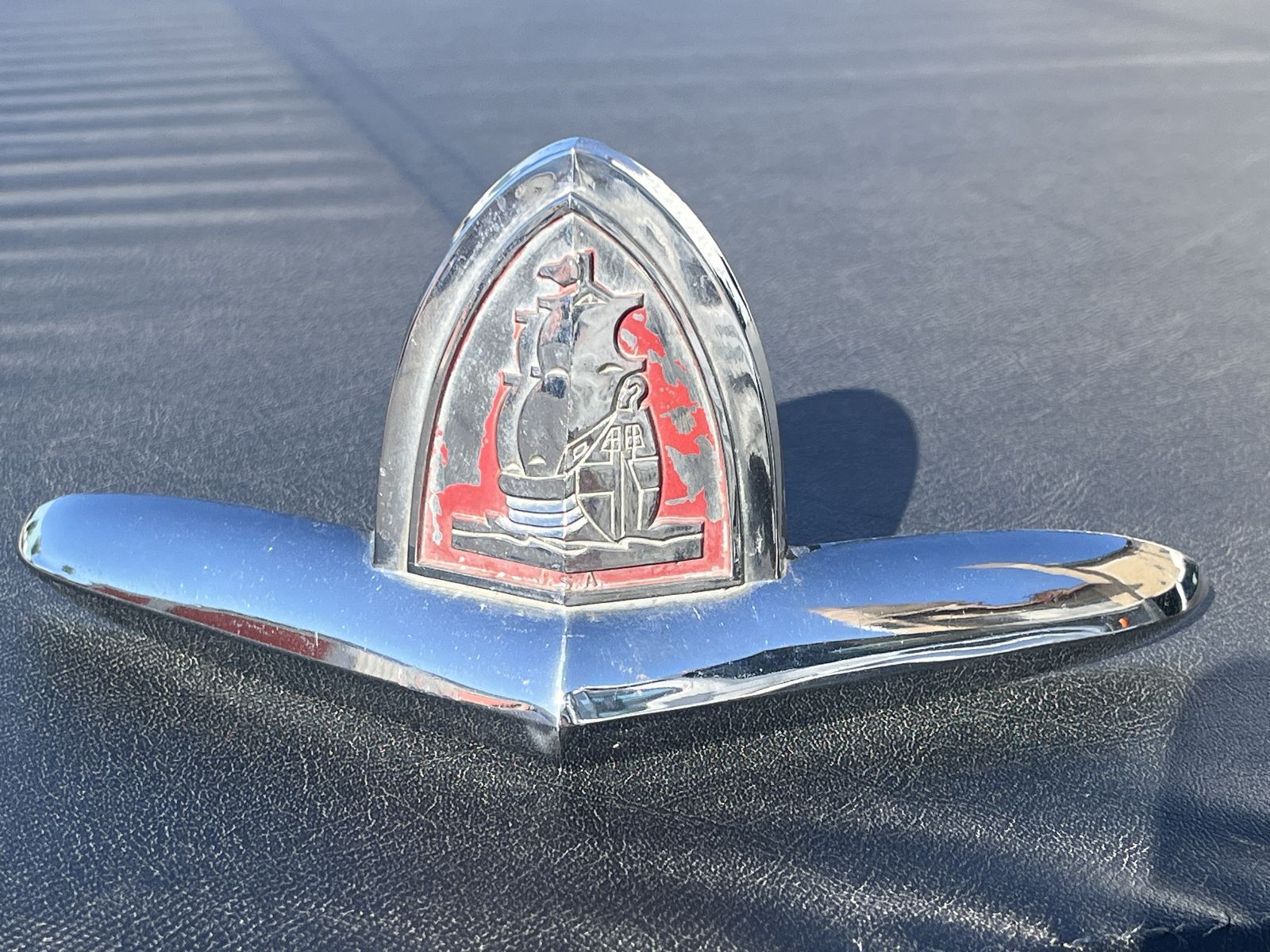 1946-48 Plymouth Mayflower Ship Hood ornament