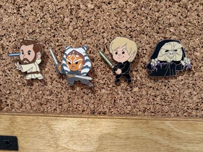 Genuine Disney Pins from the new Star Wars Light Side vs Dark Side Mystery Pins