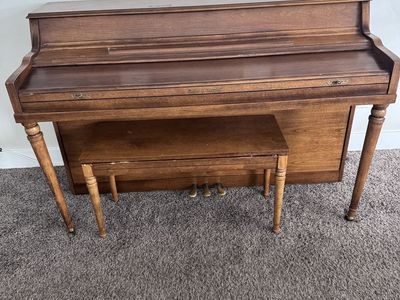 Kohler & Campbell Antique Upright Piano with Bench