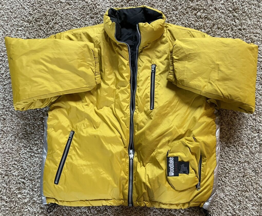 Men's Medium Ski Down Jacket Reversible Woodlake