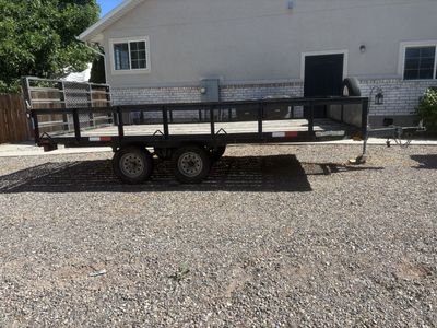 Voyager 14’ deck over tandem axle utility trailer