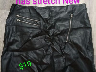 Faux skirt plus size black 2X