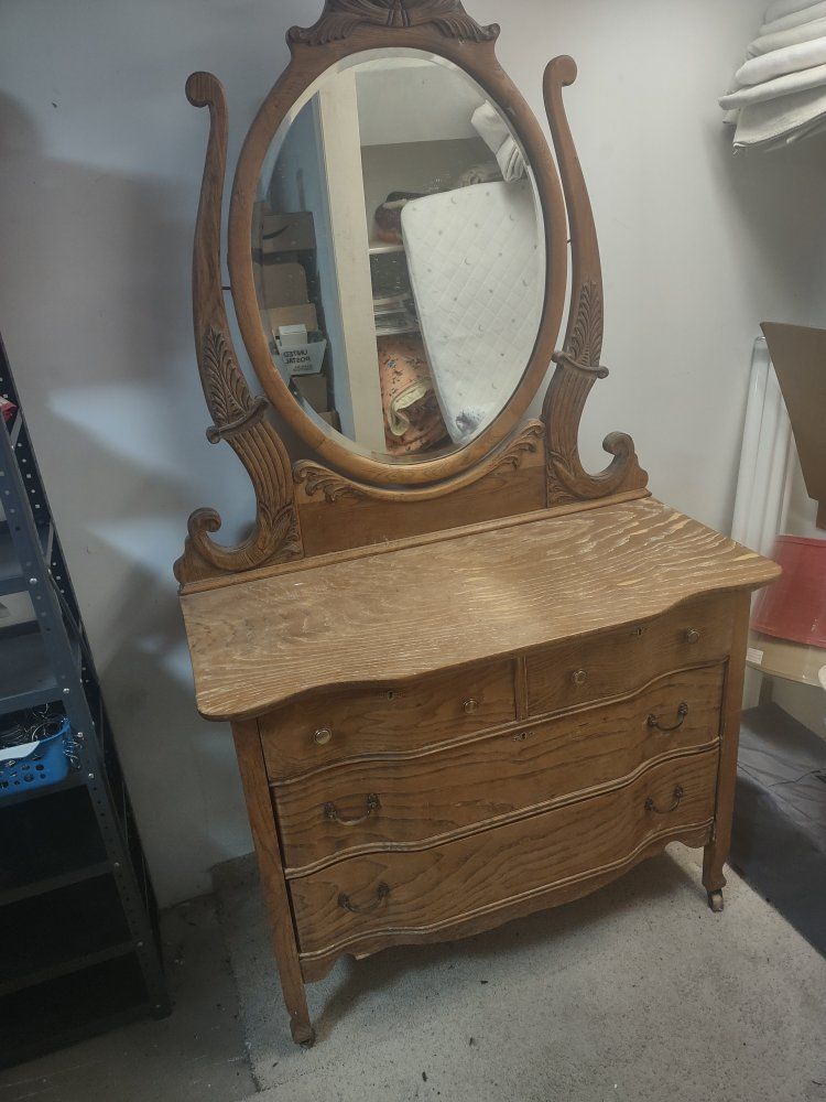 Vintage Dresser with Mirror