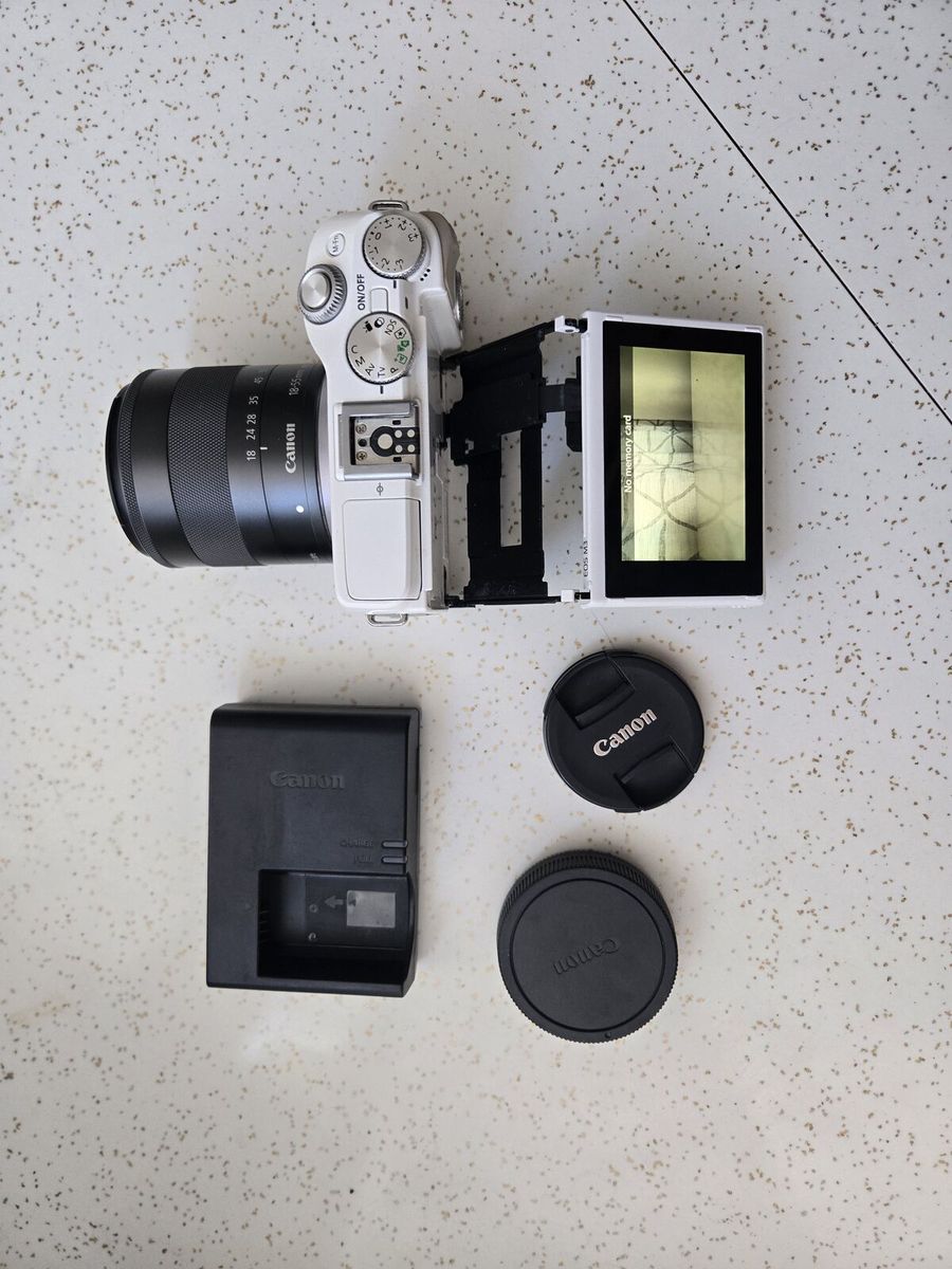 Canon M2 mirrorless camera and lens