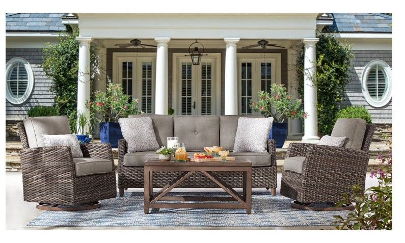 Member's Mark Fremont Deep Seating Set with Sunbrella Fabric, 4pc