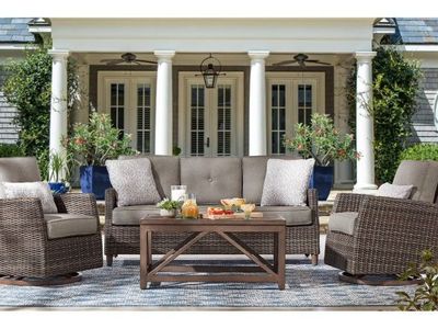 Member's Mark Fremont Deep Seating Set with Sunbrella Fabric, 4pc