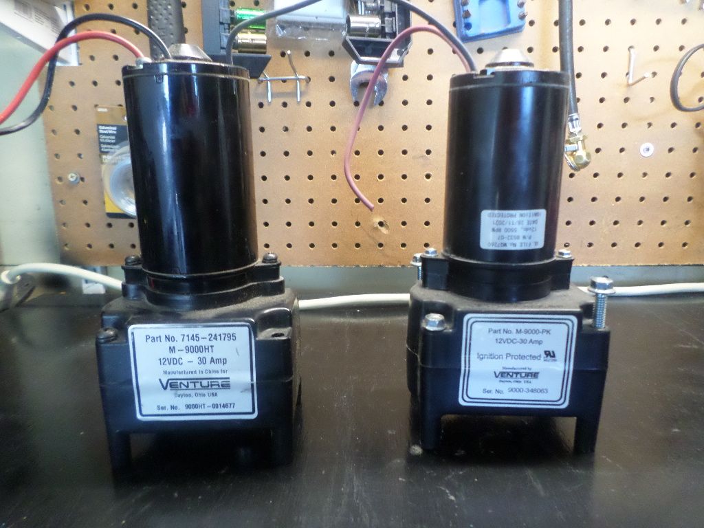 Venture M-9000HT & M-9000-PK 12VDC 30 Amp Actuator Motors - Ignition Protected RV Landing Gear Motors