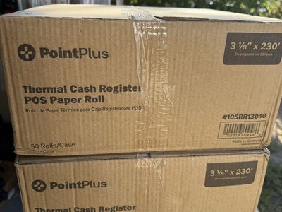 2 box PointPlus Thermal Cash Register POS Paper Roll 3 1/8" x 230' - 50 Rolls/Case