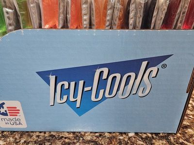 Icy-Cools POP-ICE 8"x12" Reusable Ice Mat - BPA-Free, Lasts 30% Longer (Assorted Colors) 12 pack