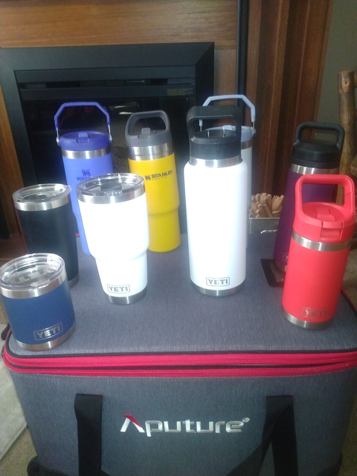 Yeti and Stanley bottles