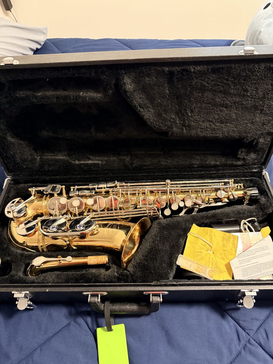 Jupiter Alto Saxophone with Hard Case and Accessories