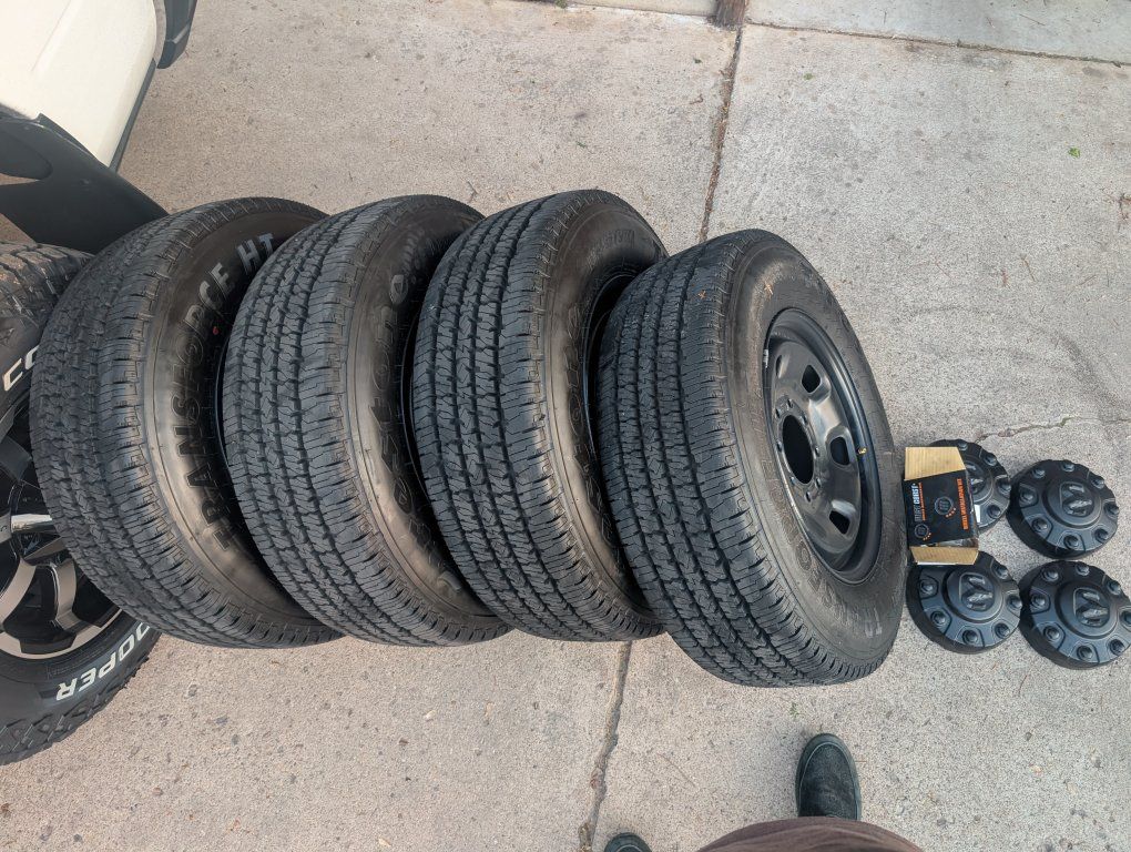 LT245/70/R17 Firestone Transforce HT & rims