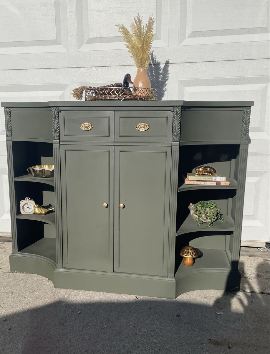 Olive Green Cabinet