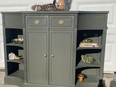Olive Green Cabinet