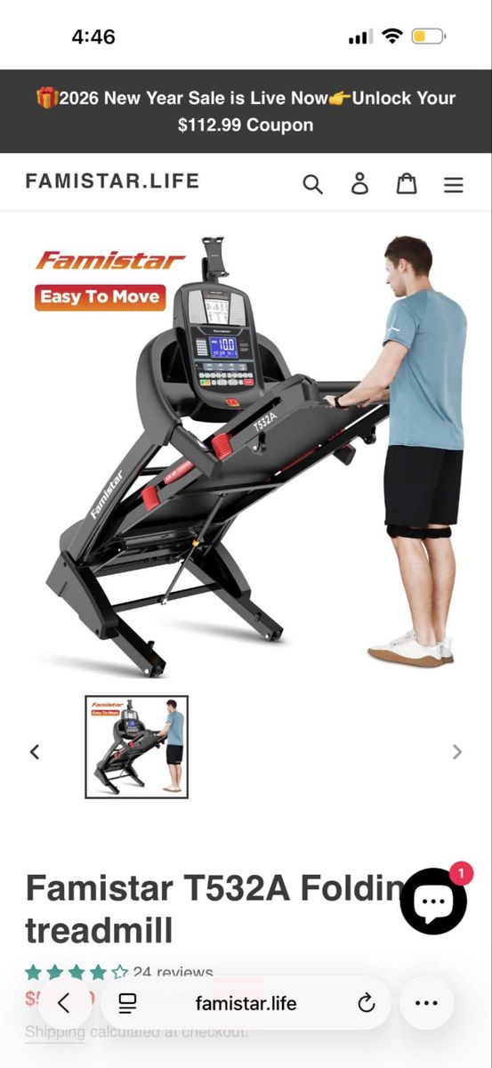 Brand new Famistar T532A Folding Treadmill