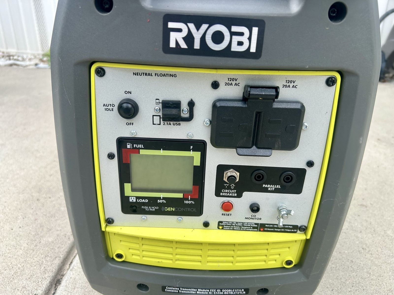 2300 Watt Ryobi Bluetooth Compatible Generator