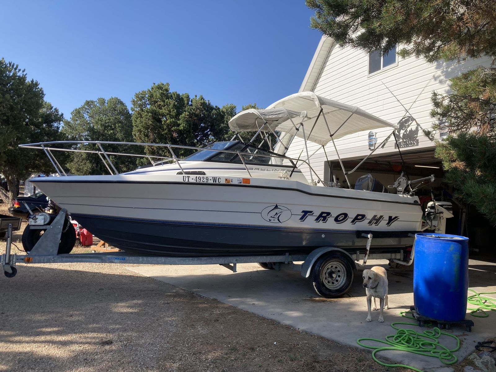 24' Trophy 150hp & 15hp (12 month warranty!!!)