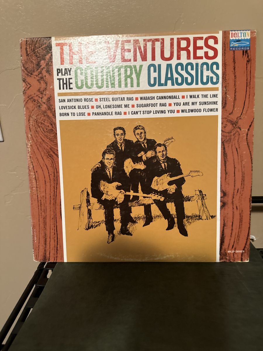 The Ventures Play the Country Classics Vinyl LP Album Dolton Records BLP-2023