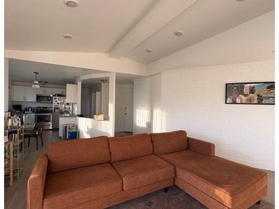 Cute Orange Sectional Couch with Chaise