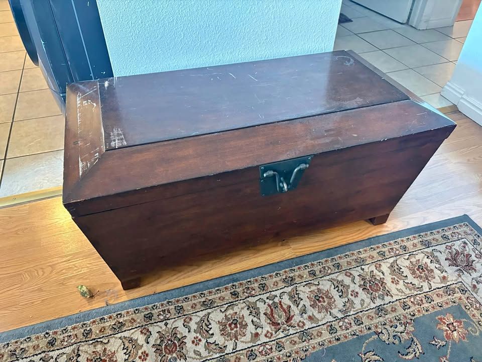 Matching Wood Chest Set - 2 Pieces