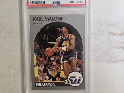1990 Hoops Karl Malone #292 Utah Jazz PSA 8 NM-MT Graded Basketball Card