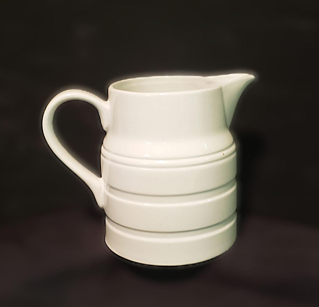 Vintage Milk Jug (Replica) Churn Jug 1-Pint Ironstone or Ceramic Farmhouse Decor $8