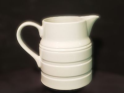 Vintage Milk Jug (Replica) Churn Jug 1-Pint Ironstone or Ceramic Farmhouse Decor $8