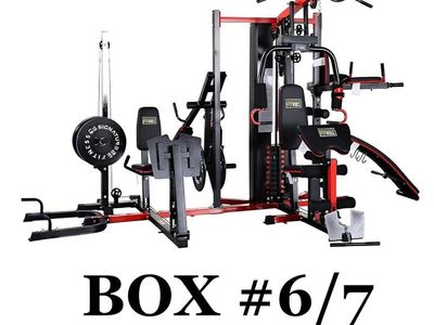 Model 750 Fitvids Multifunctional Home Gym System Workout Station with Leg Extension and Preacher Curl, 122.5LB Weight Stack, Mu