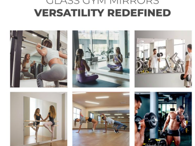 Gym Mirror 48 in. W x 72 in. H 1/4 in. Tempered Glass, Safety-Backed, DYI Installation