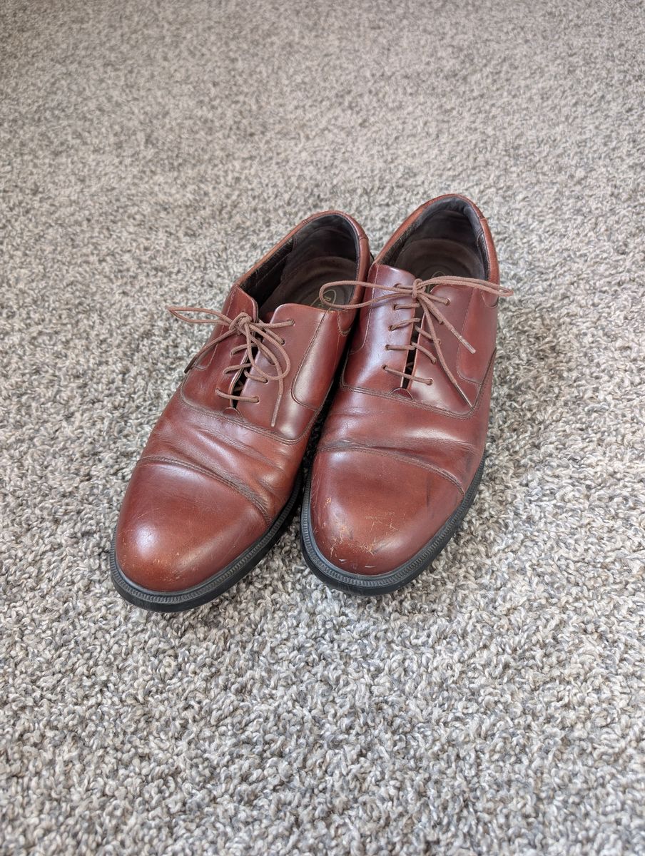 Brown dress shoes