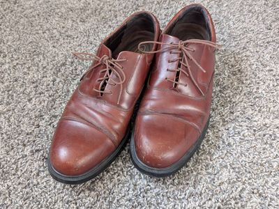 Brown dress shoes