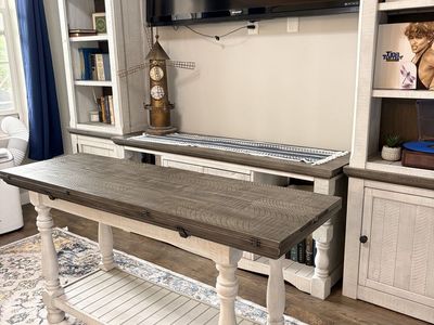 Rustic Farmhouse Drop-Leaf Console/Table