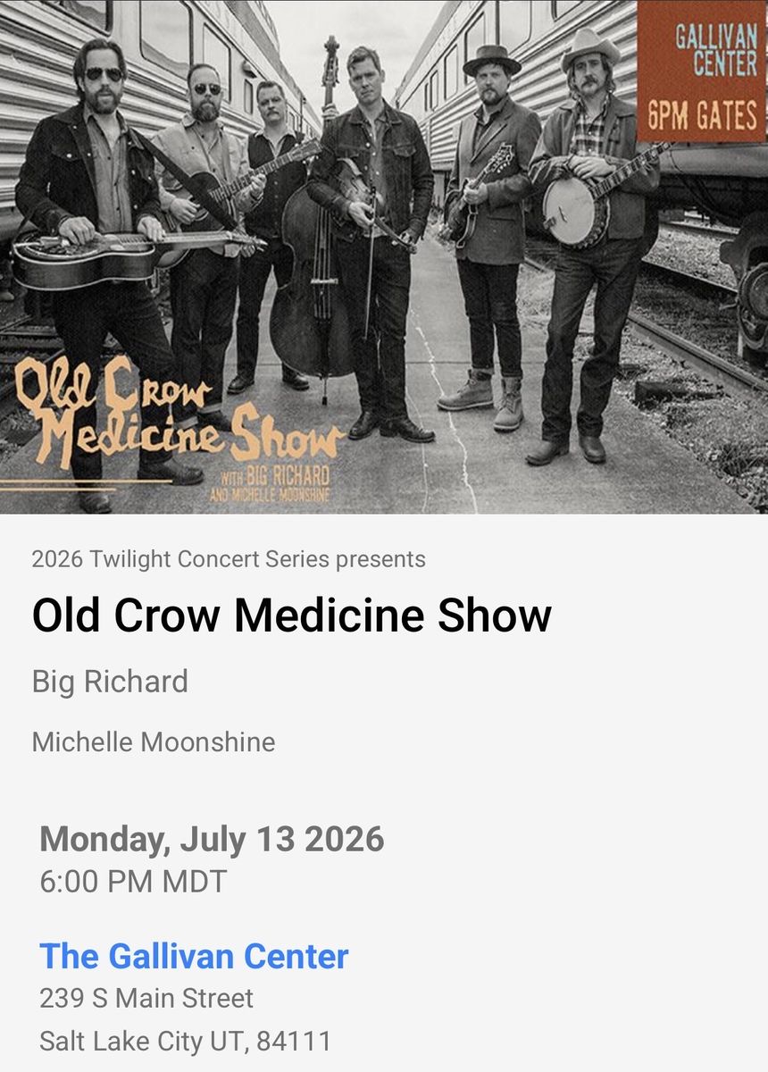 Old Crow Medicine Show - 2 Ticket