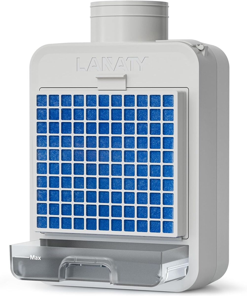 NEW 3-in-1 Indoor Dryer Vent, 4Pcs Polyester Filter, Stainless Steel Screen Filter, Lint Captured Water Drawer