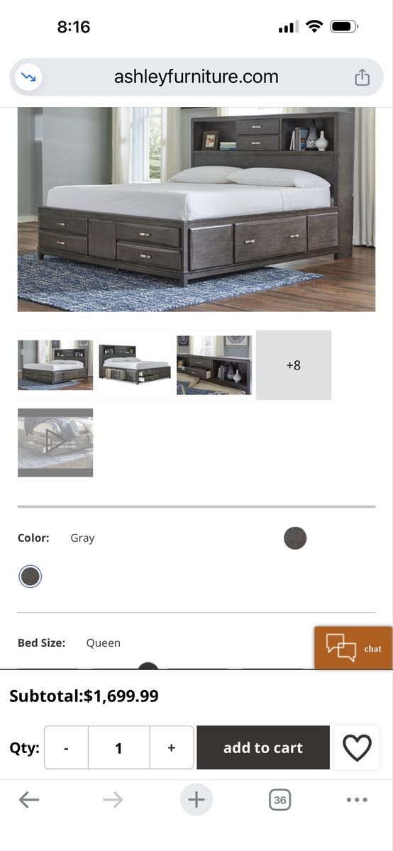 Storage Bed and mattress