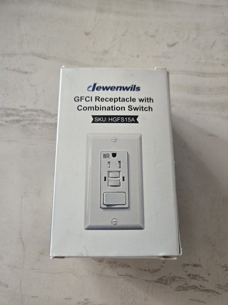 New weather resistant GFCI outlet and switch combo