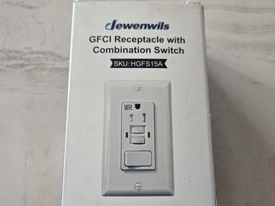 New weather resistant GFCI outlet and switch combo