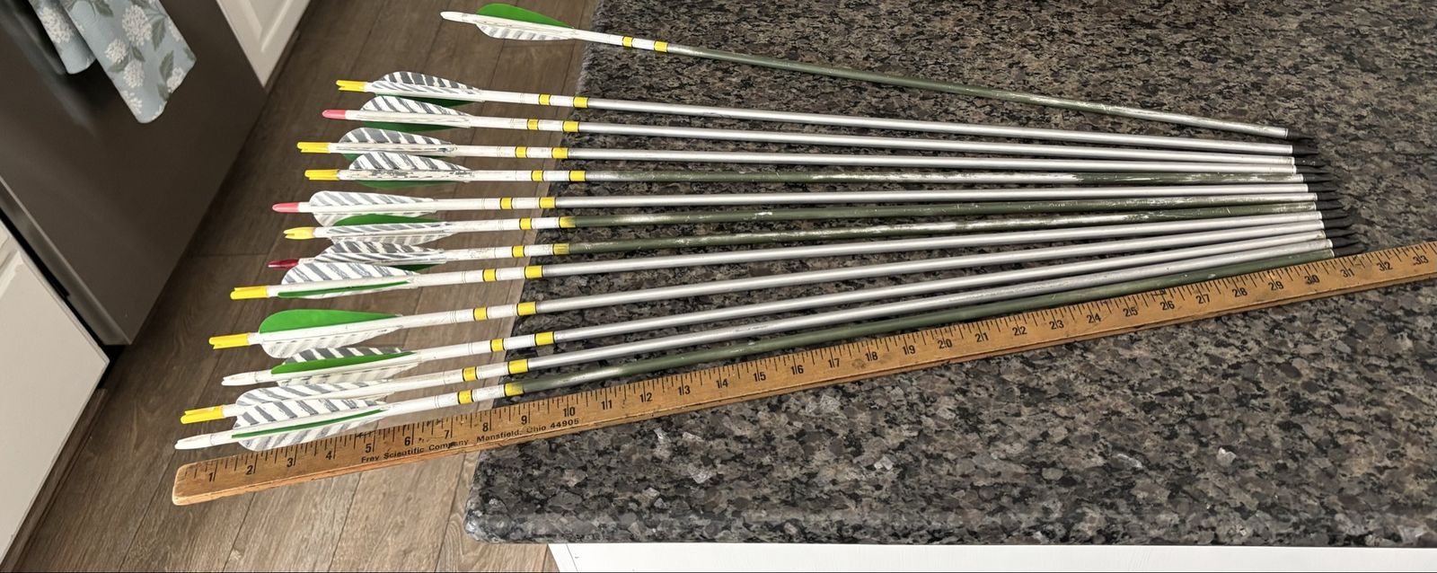 Vintage Refletched Aluminum arrows