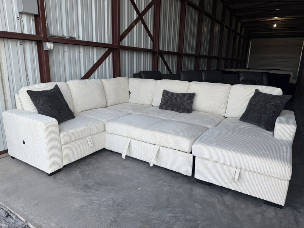 Sectional With Bed And Storage