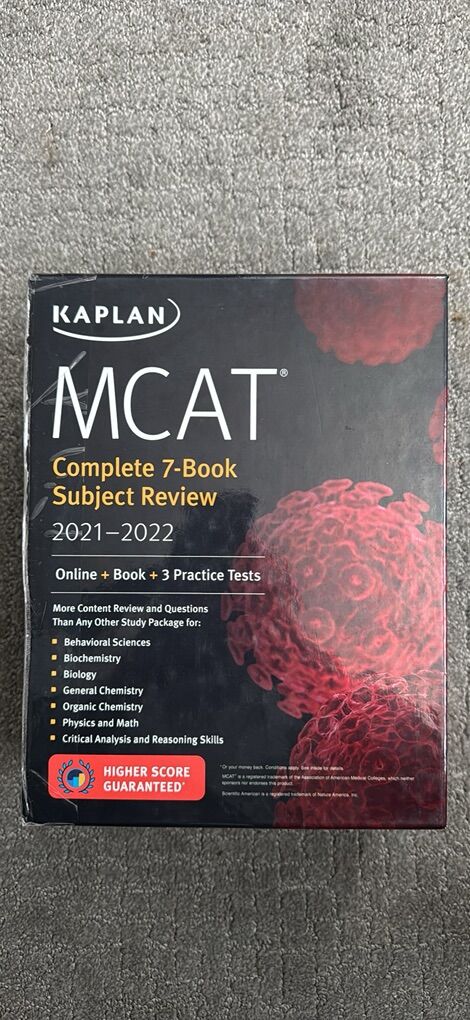 Kaplan MCAT Review Books 2021-2022