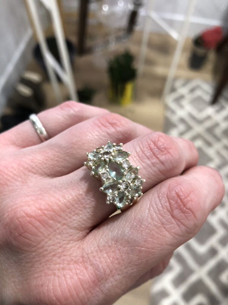 BLUE TOPAZ 925 SILVER RING